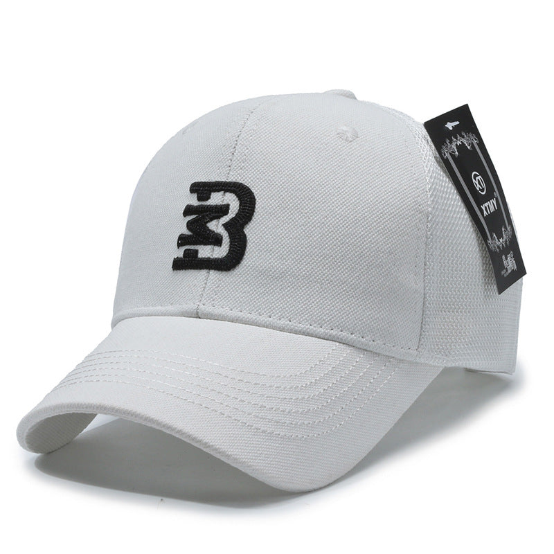 Structured Letter Mesh Sun Protection Baseball Cap