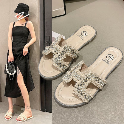 Flat-bottomed slippers women's shoes wholesale