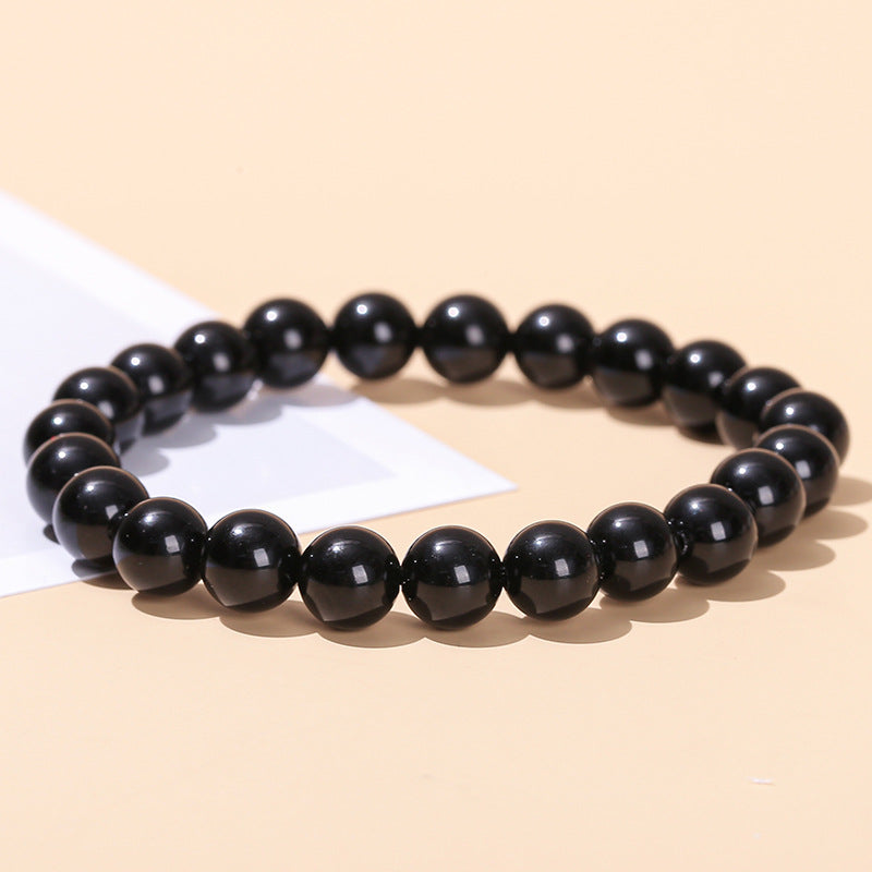 Pulsera de obsidiana natural 