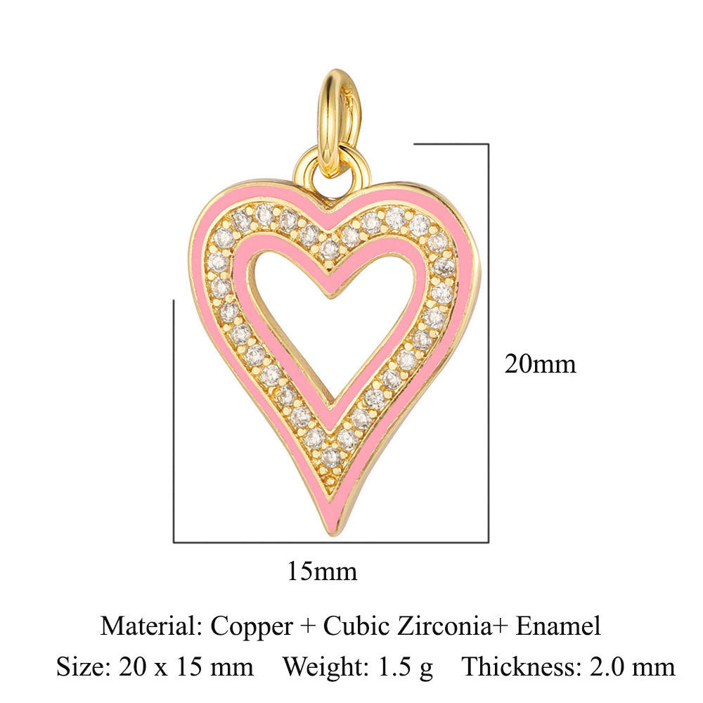 Love Lock Cross Heartbeat Crown Pendant Accessories