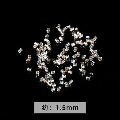 S925 silver bead spacer accessories flower tray snowflake spacer