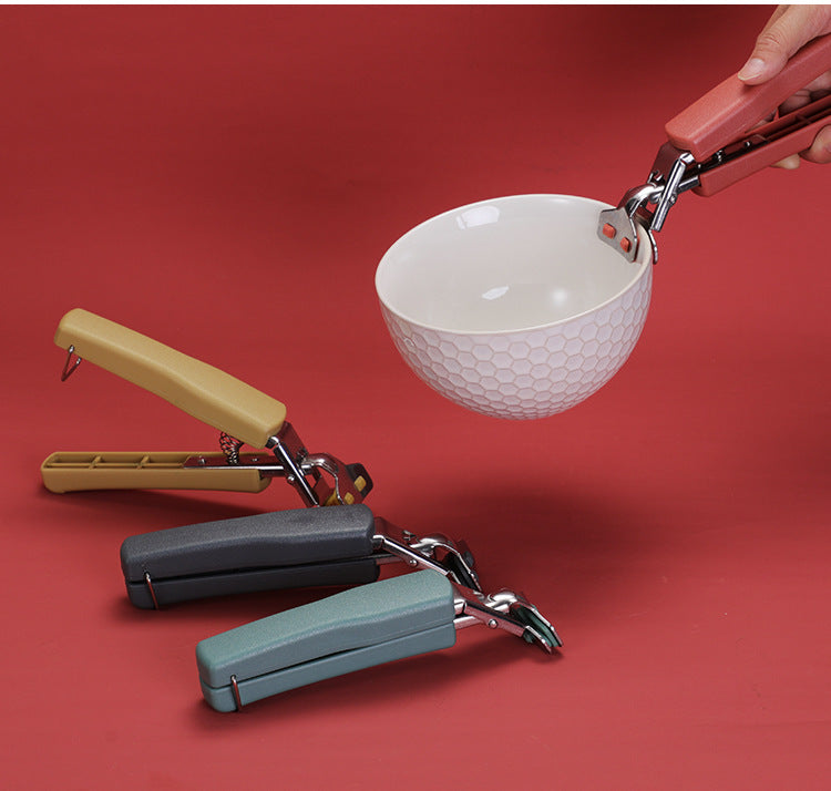 Heat-resistant bowl tongs