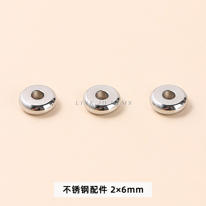 Stainless steel bead spacer tube bead round bead accessories