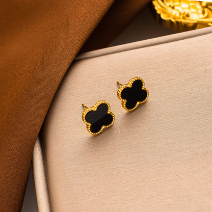 Chic Clover Titanium Stud Earrings 2023 New Trend