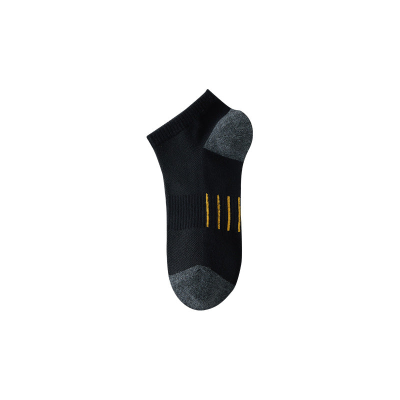 Spring-Autumn Thin Lettered Men's Ankle Socks