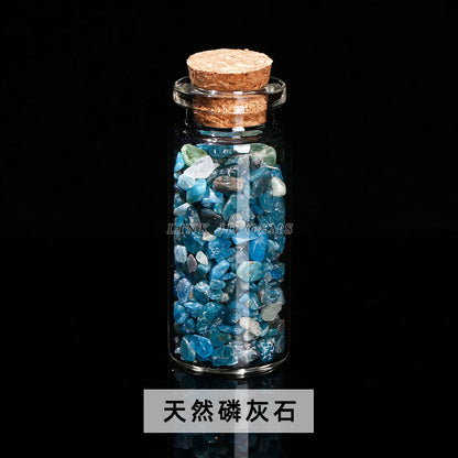 Crystal gravel wishing bottle jade agate gravel