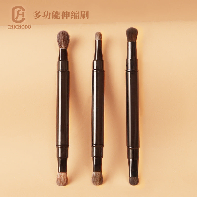 Portable Dual-Head Retractable Eyeshadow Blending Brush