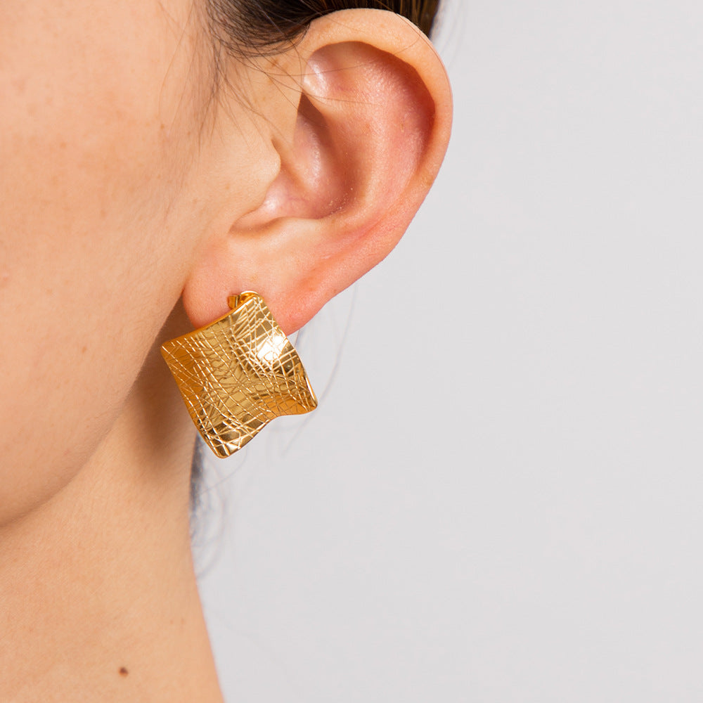 Square Crease Earrings