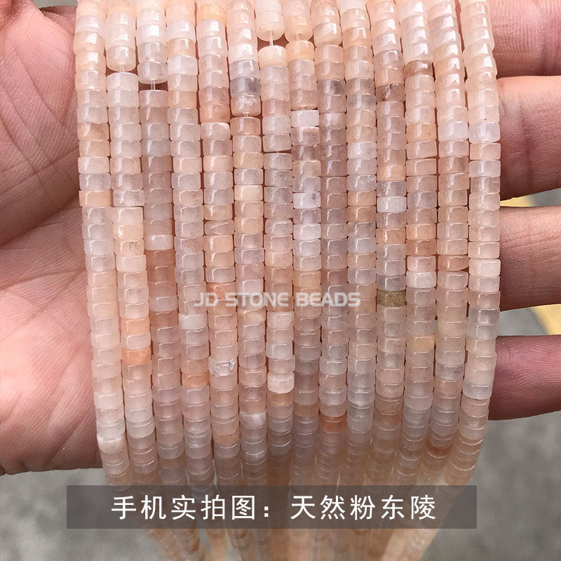 2 * 4Mm Jade Crystal Right Angle Disc Loose Beads