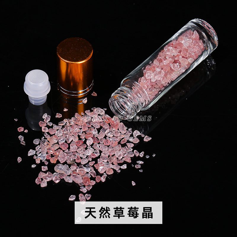 10Ml ball bottle natural crystal gravel essential oil bottle