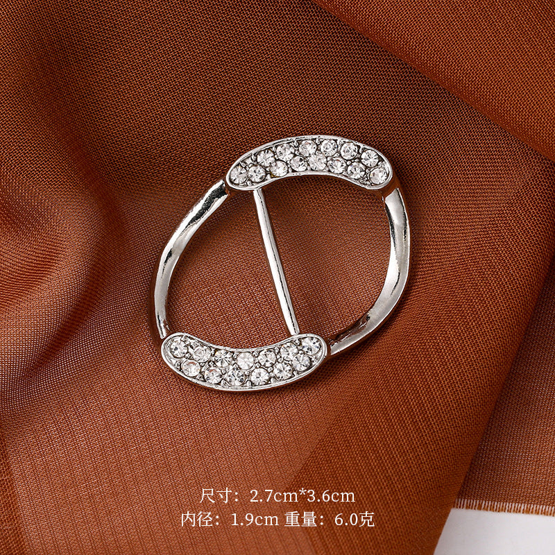 Silk scarf buckle accessories buckle diamond buckle accessories