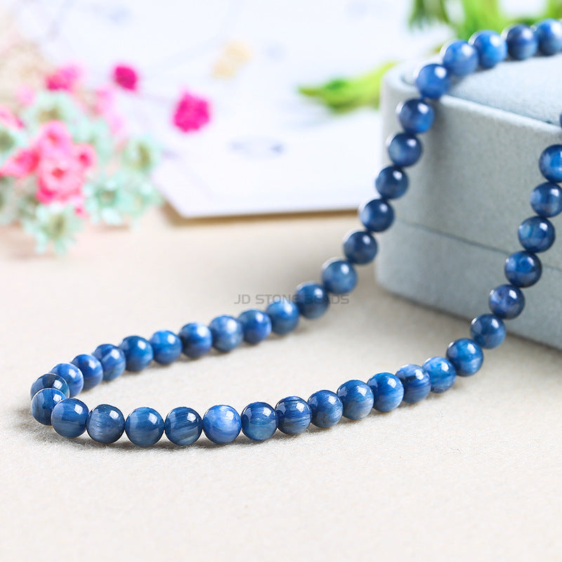 Grade A kyanite loose beads crystal round beads