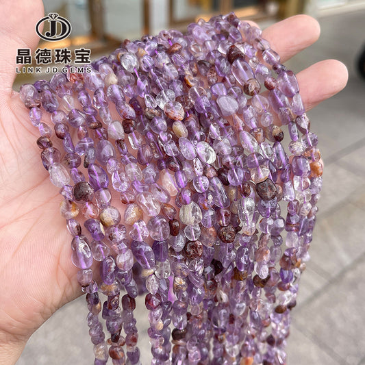 6-8Mm natural purple ghost beads loose beads