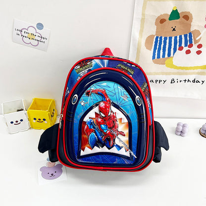 Multicolor hard shell school bag