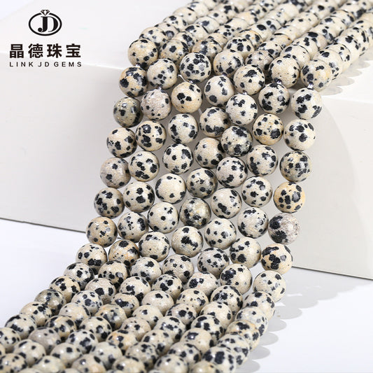 Spotted stone loose beads DIY jewelry accessories