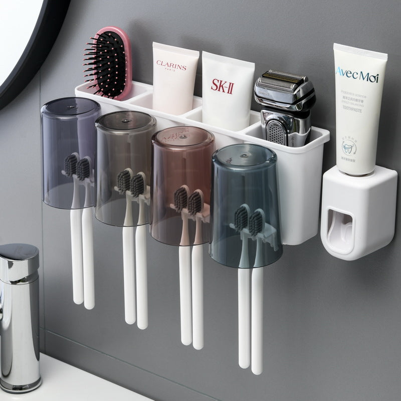 Wall-mounted Toothbrush Holder Set