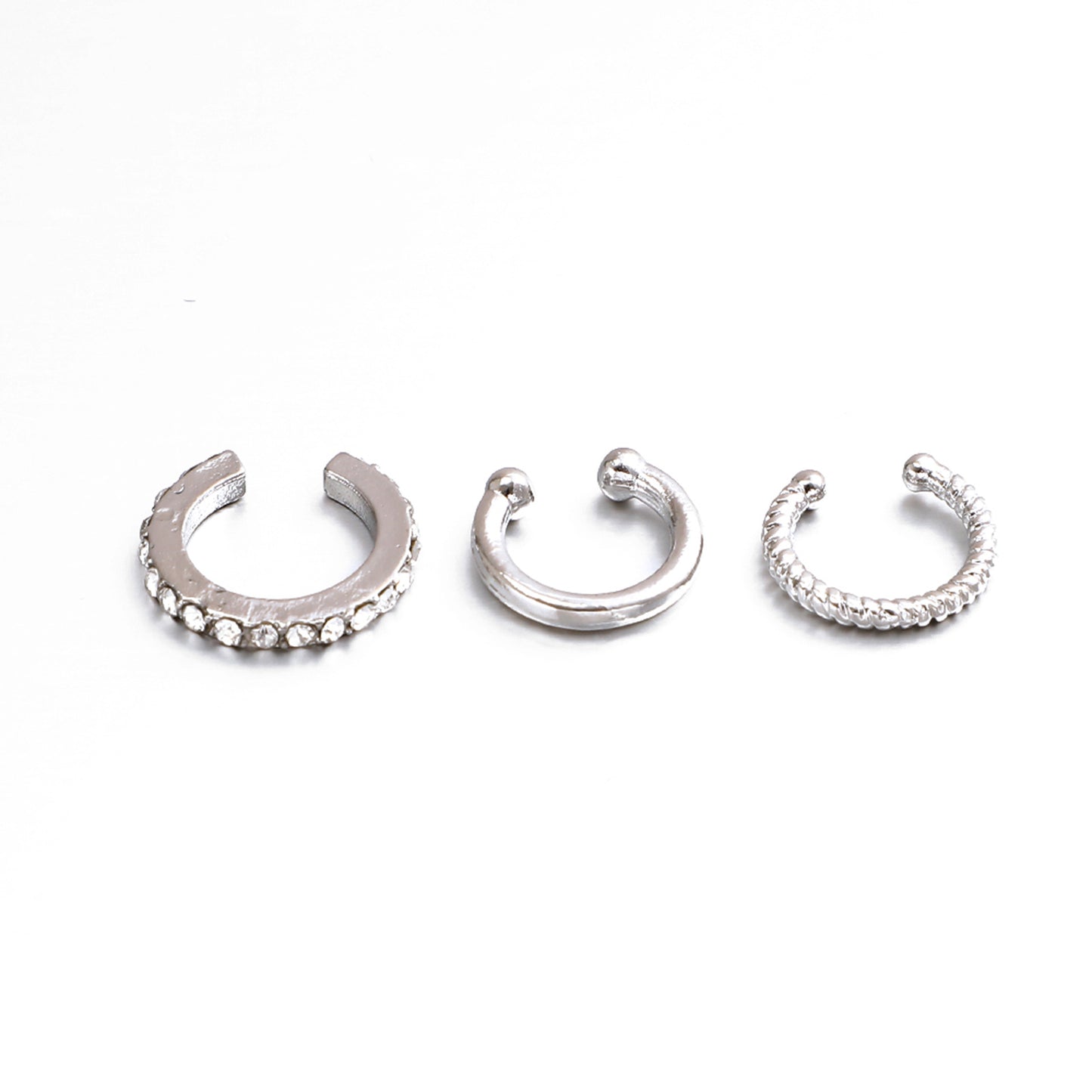 Small ear clip three-piece set