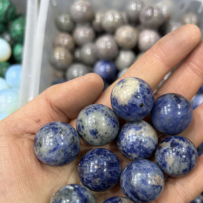 20mm natural stone crystal agate ball crystal round beads crafts