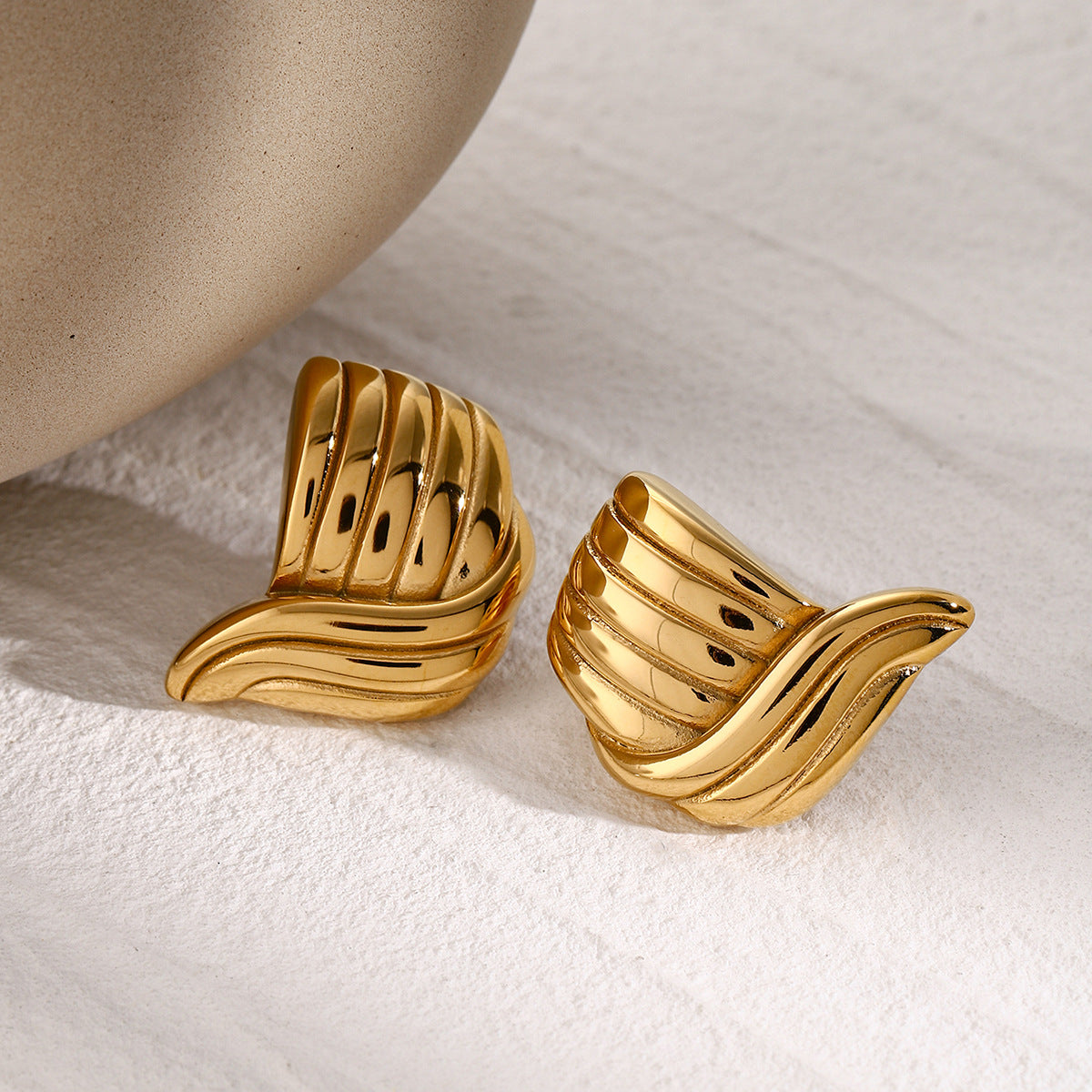 Threaded Wave Earrings