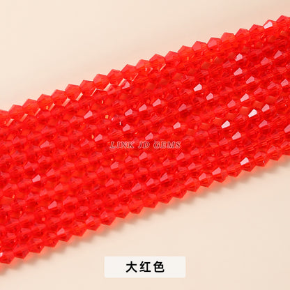 4Mm Czech crystal pointed beads rhombus glass beads loose beads