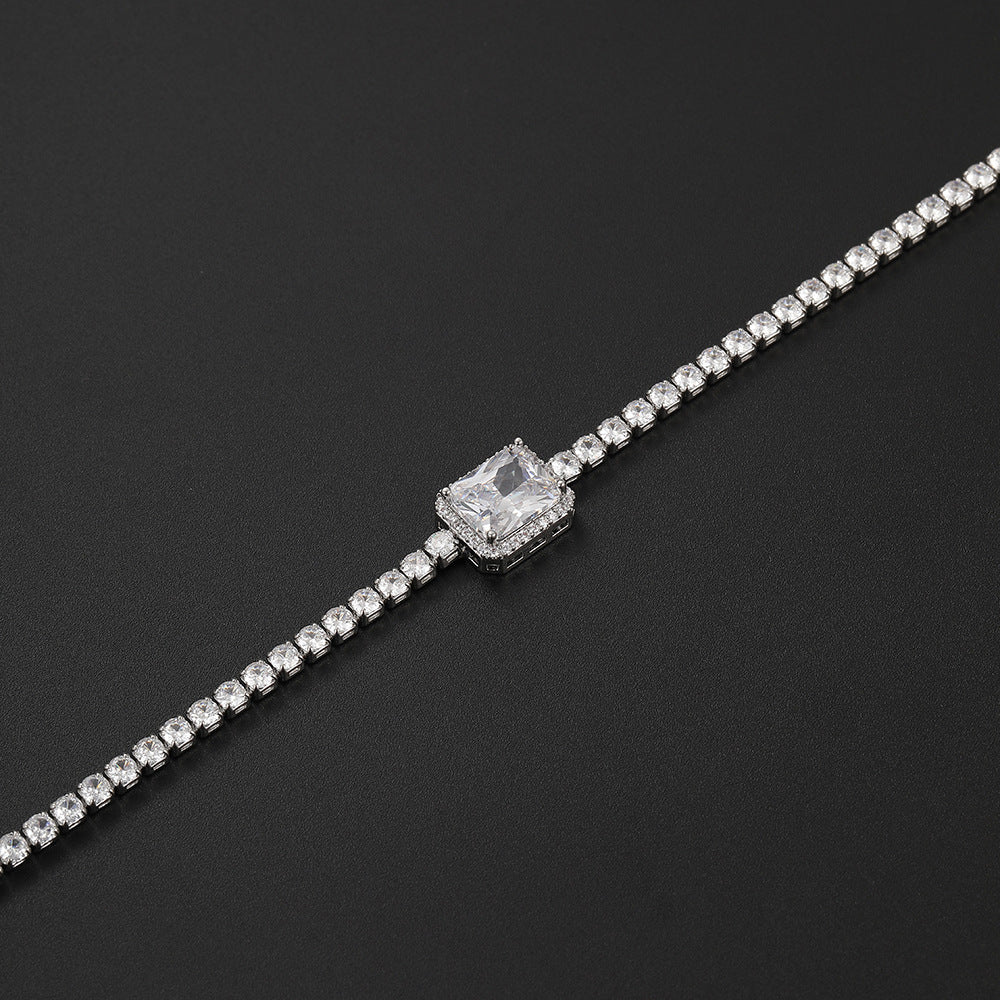 New Square Zirconia Necklace