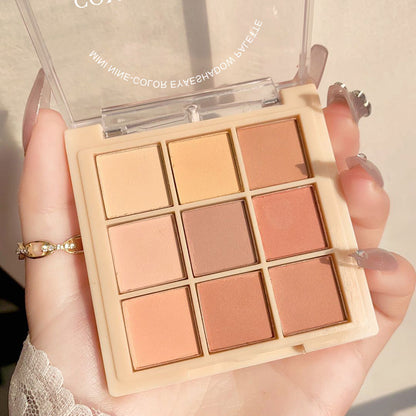 Paleta de sombras de ojos mate de 9 colores 