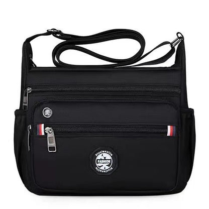 Waterproof and wear-resistant backpack Multi-pocket messenger bag