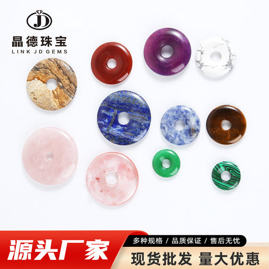 18-40Mm crystal agate safety buckle pendant