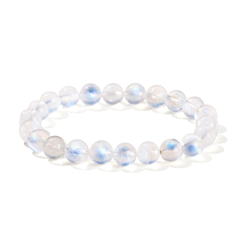 Pulsera de luz de luna azul natural 