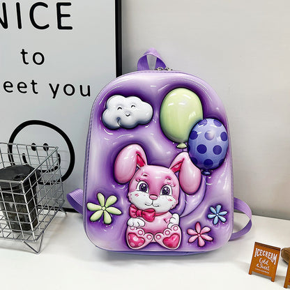 Cute eggshell bag kindergarten baby school bag