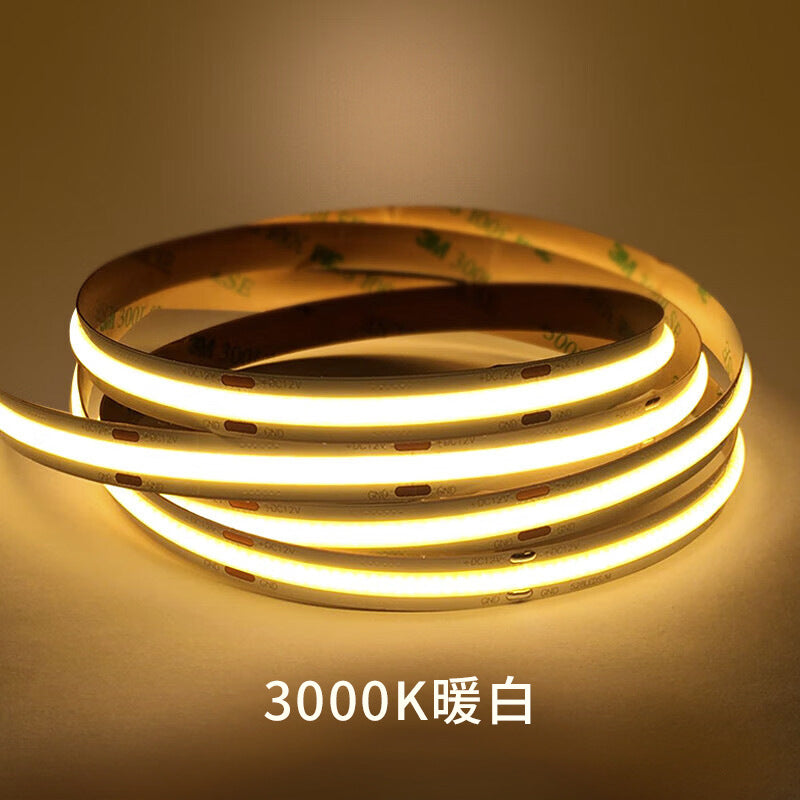 Super bright COB light with led strip low voltage 24V flexible