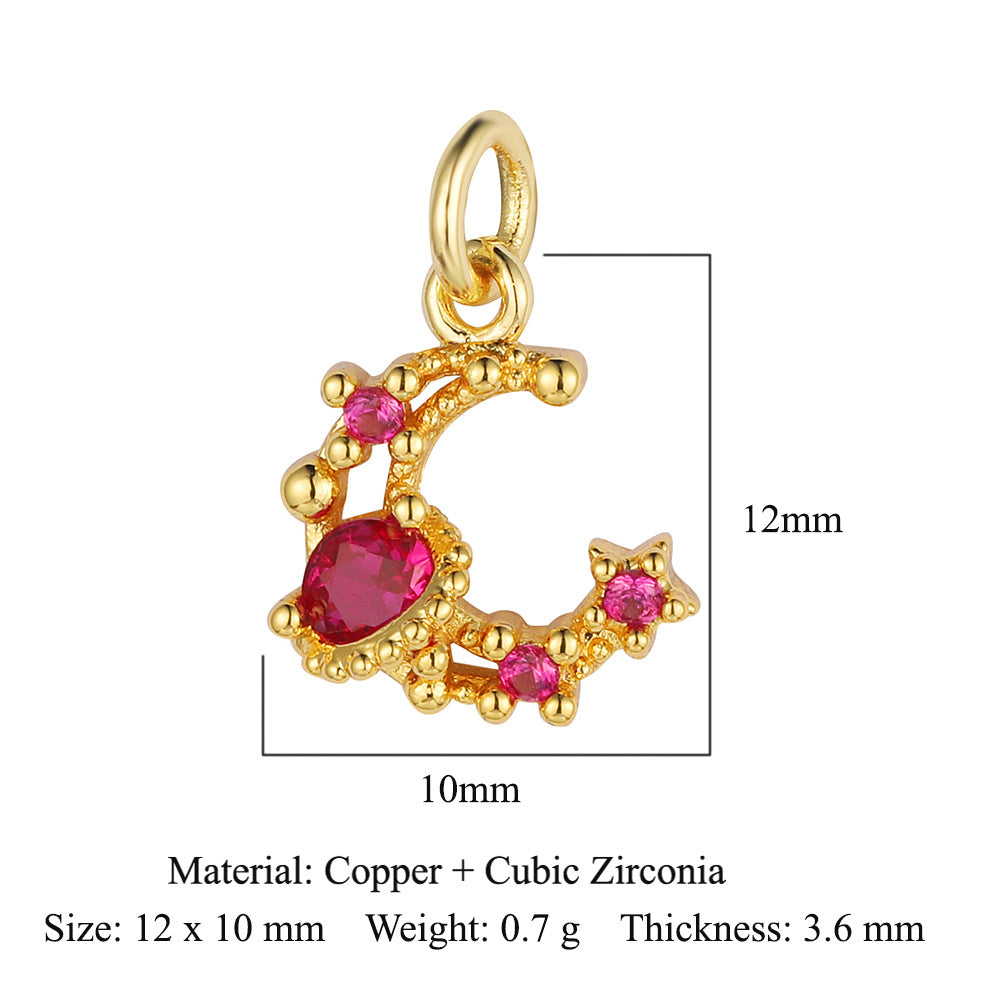 Lightning Crown Copper Zircon Pendant Accessories