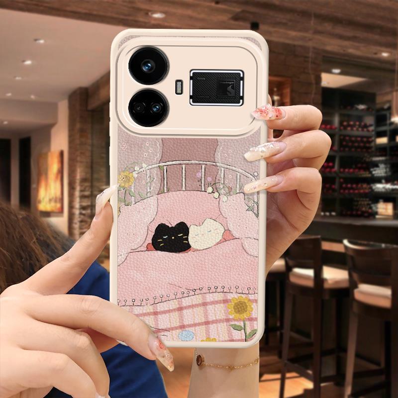 OPPO Realme GT5 Cute Cartoon Case Textured Creative