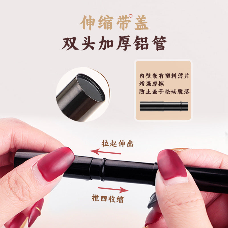 Portable Dual-Head Retractable Eyeshadow Blending Brush