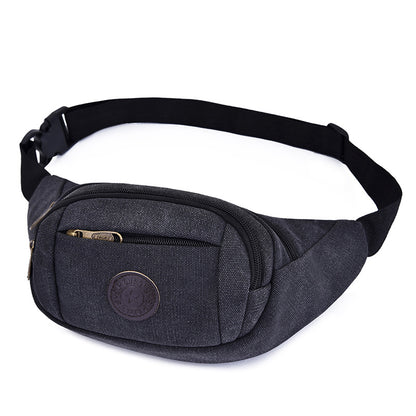 Men's waist bags wholesale canvas phone bags