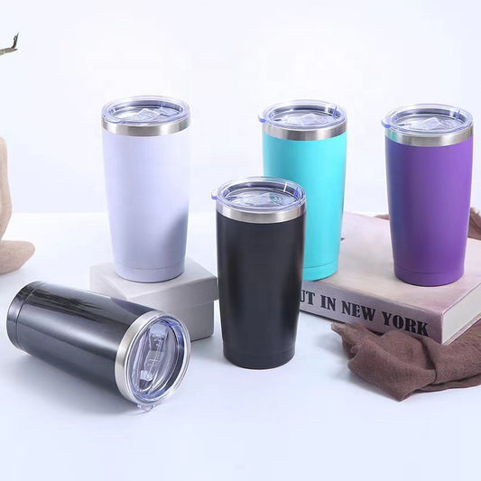 20oz spray direct drinking thermos cup double layer