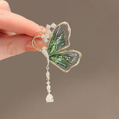 Translucent high-end butterfly brooch