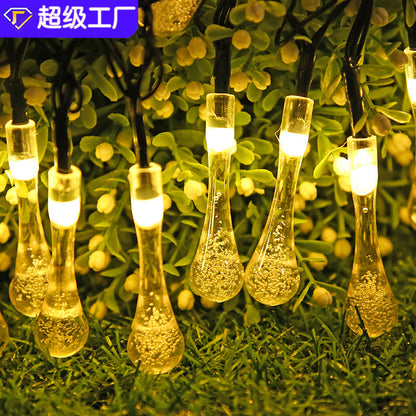 Small water drop LED solar water drop colored lights