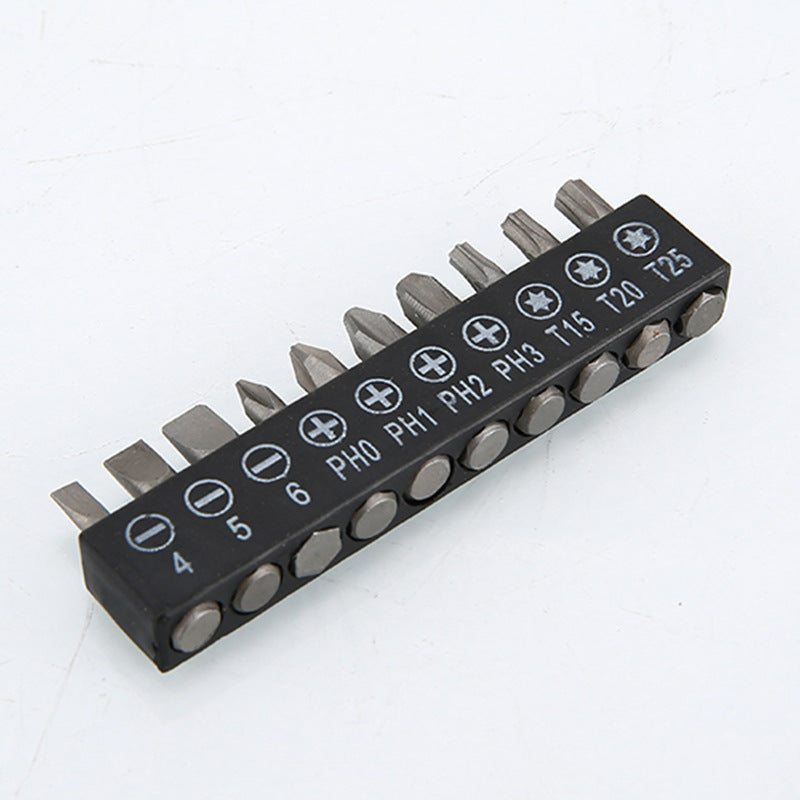 10-Piece Power Screwdriver Bit Set