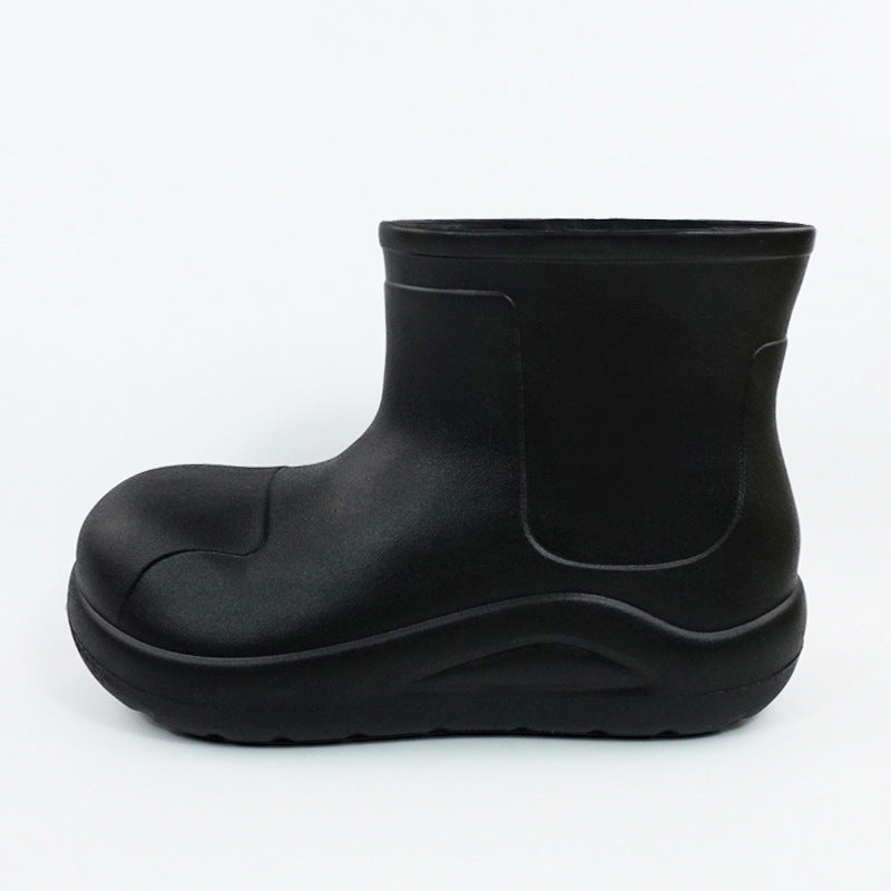 Fleece thermal rain shoes