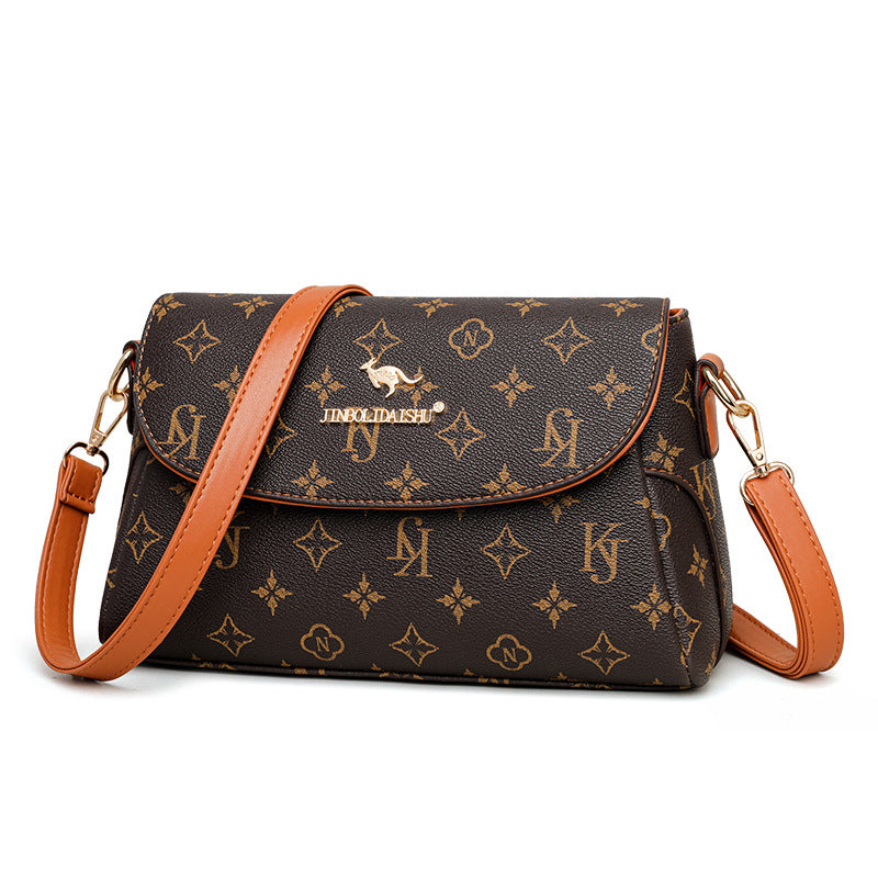 Printed letter versatile bag messenger small square bag