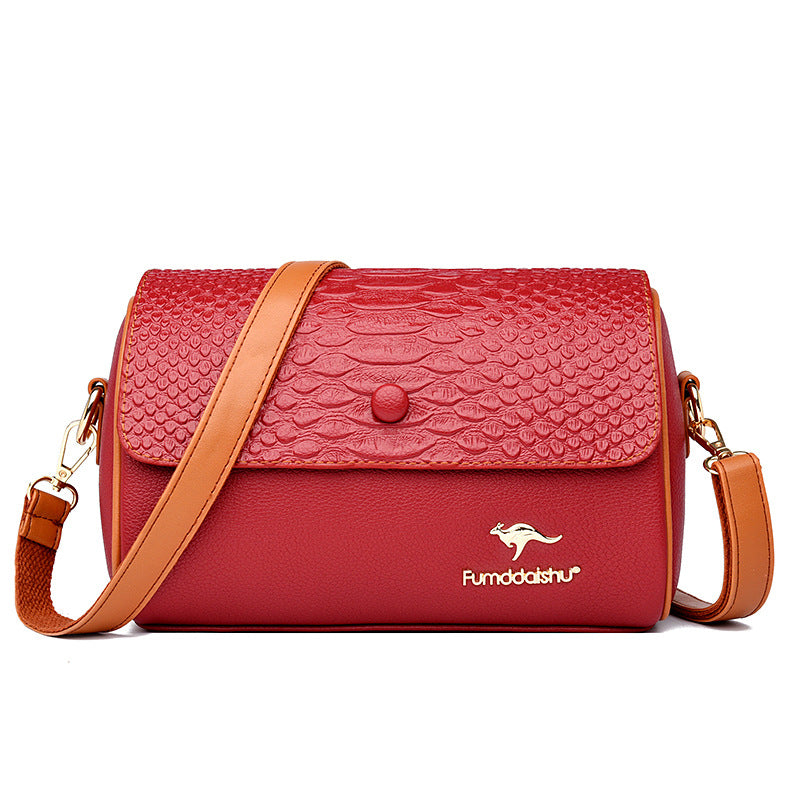 Crocodile pattern fashion versatile bag