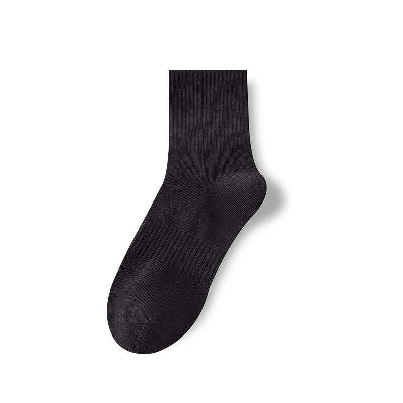 Cotton Anti-Odor Double-Stitch Men's Mid-Calf Socks