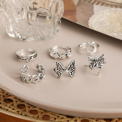 Butterfly Fairy Dice Ring Set 6-Piece Set