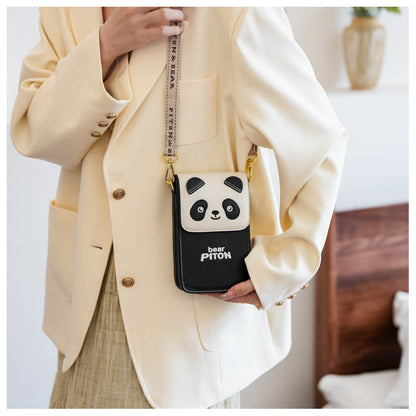 Soft leather lightweight cartoon mini bag