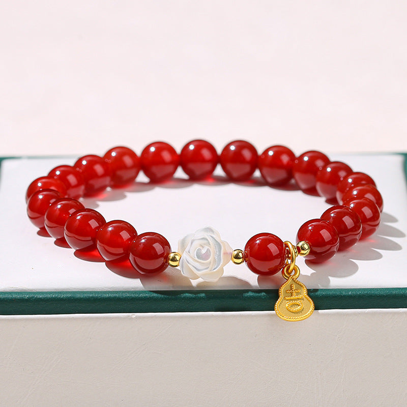 7A agate shell flower bracelet