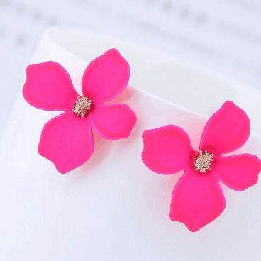 New flower earrings with Korean personality