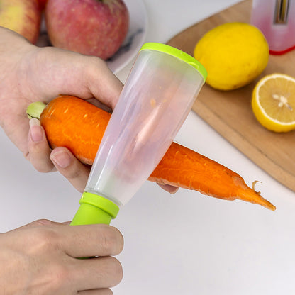 Stainless Steel Removable Storage Peeler with Barrel