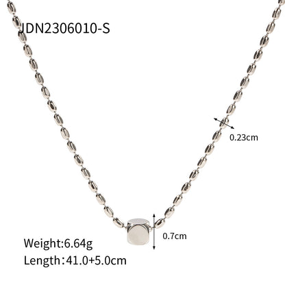 Square Titanium Steel Necklace