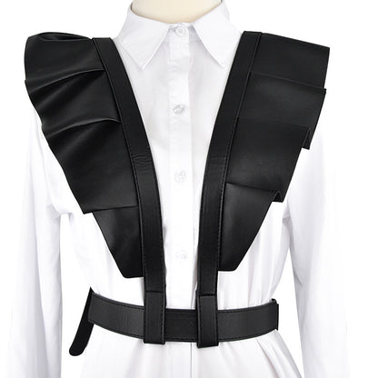 Belt shoulder strap integrated punk style PU